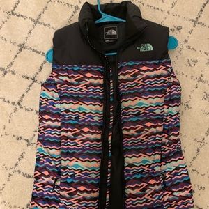 North face multicolor vest